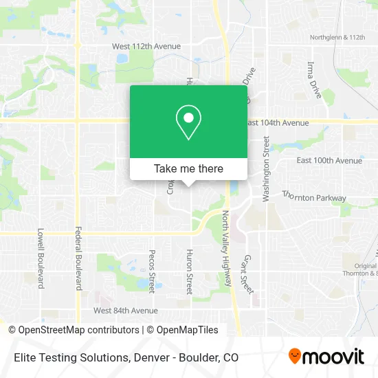 Elite Testing Solutions map