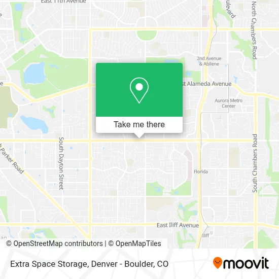 Extra Space Storage map