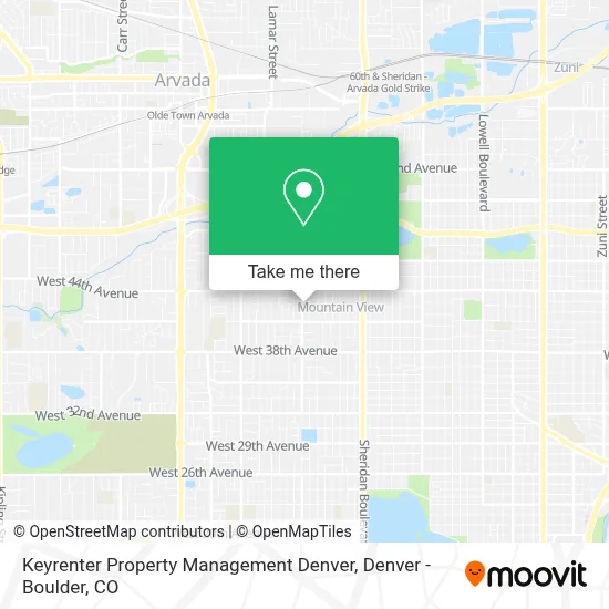 Keyrenter Property Management Denver map