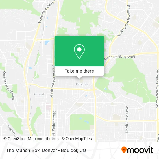 The Munch Box map