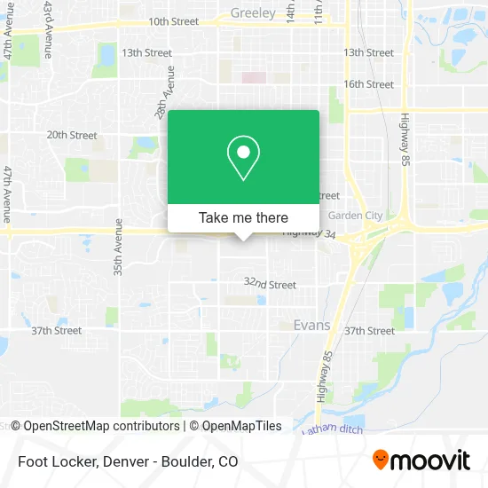 Foot Locker map