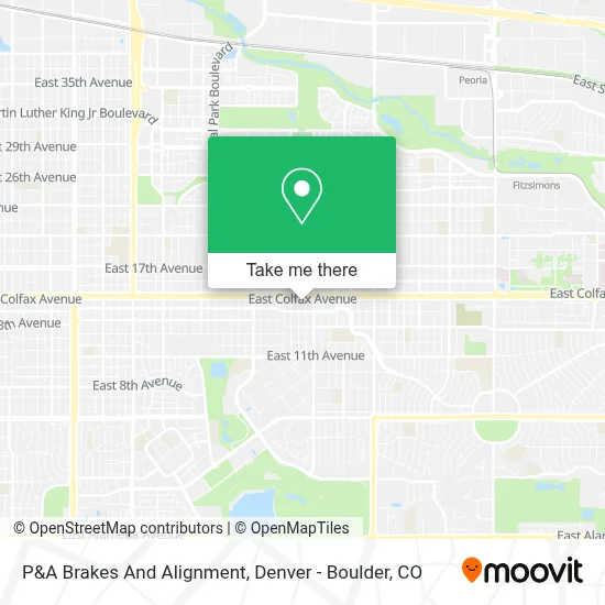 P&A Brakes And Alignment map