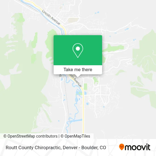 Routt County Chiropractic map