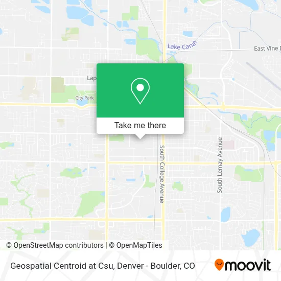 Geospatial Centroid at Csu map