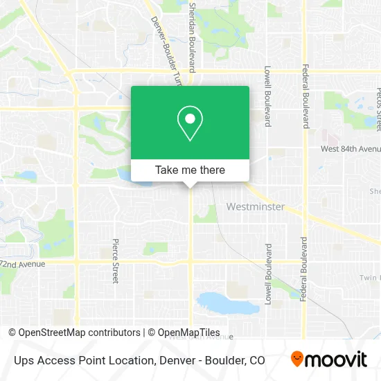 Ups Access Point Location map