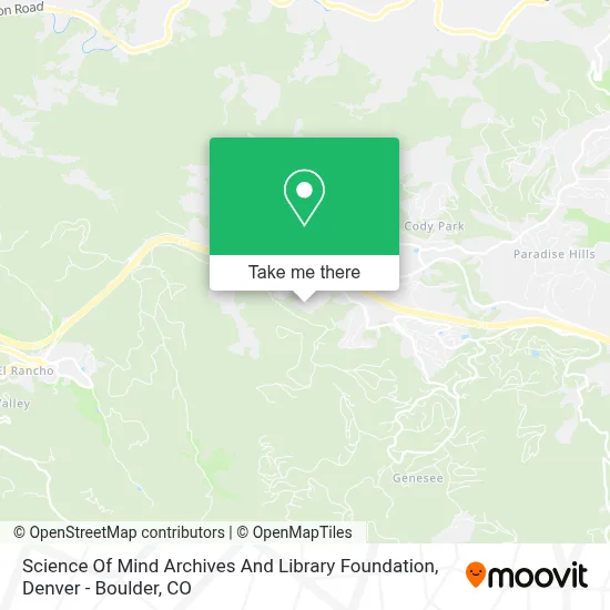 Science Of Mind Archives And Library Foundation map