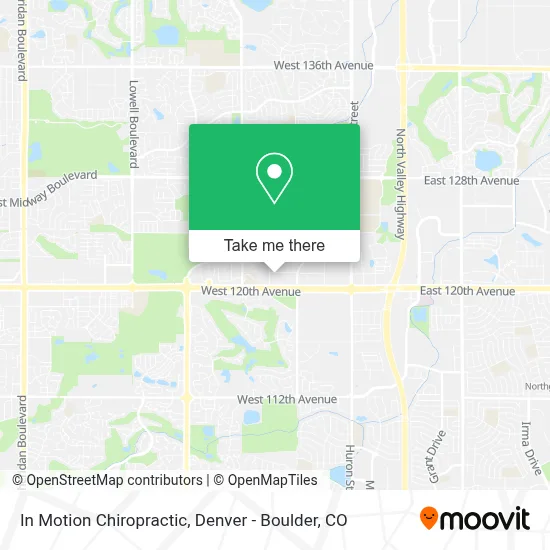 In Motion Chiropractic map