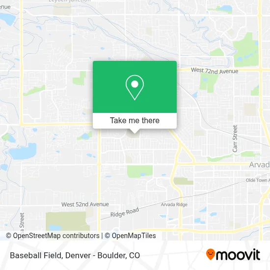 Baseball Field map