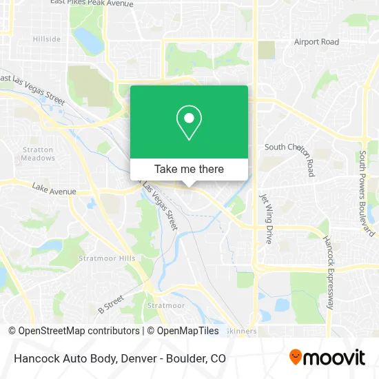 Hancock Auto Body map