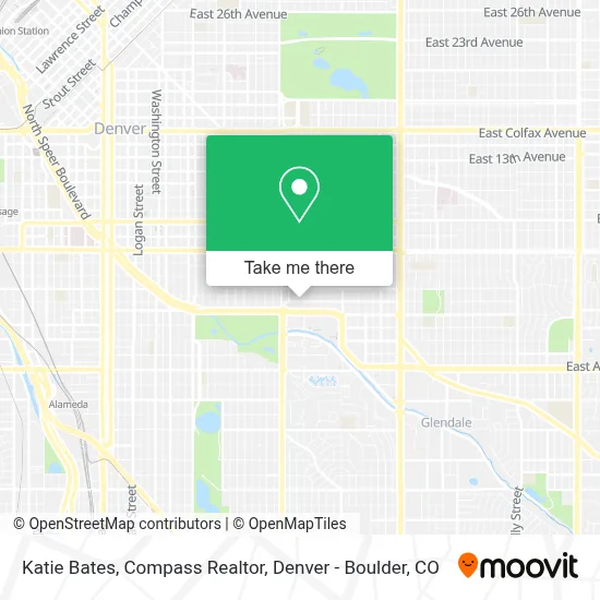 Katie Bates, Compass Realtor map