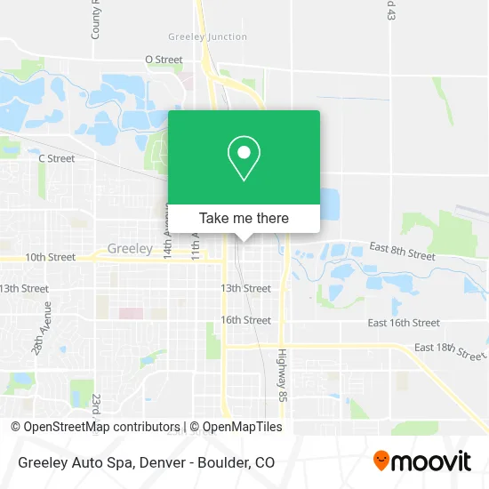 Greeley Auto Spa map