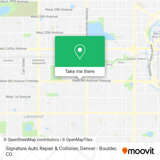 Signature Auto Repair & Collision map