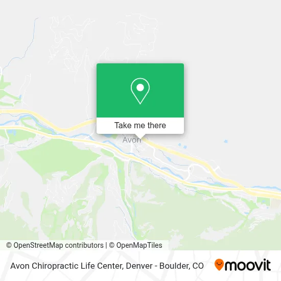 Avon Chiropractic Life Center map
