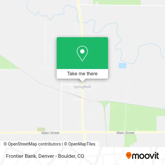 Frontier Bank map