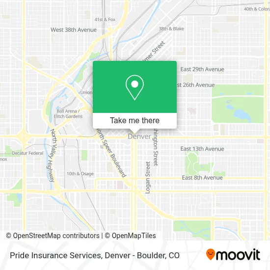 Pride Insurance Services map