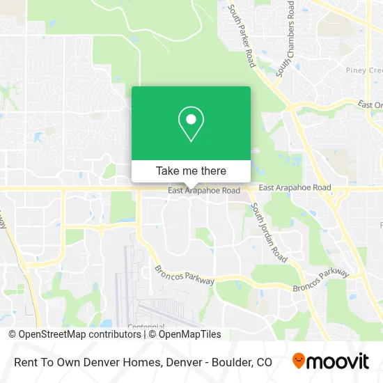 Rent To Own Denver Homes map