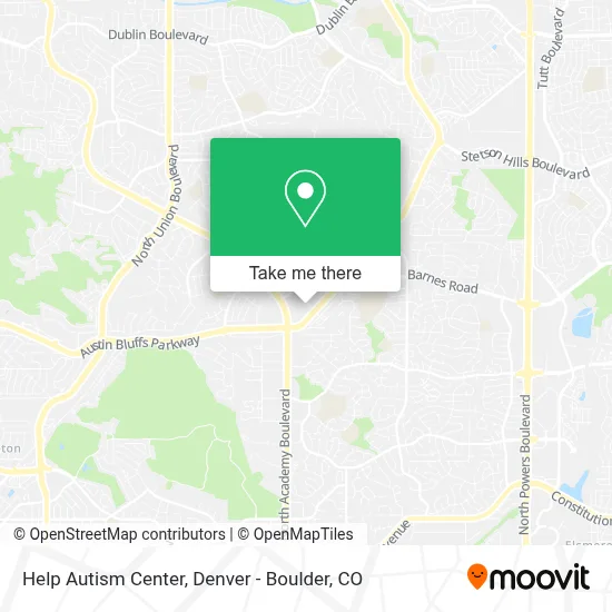 Help Autism Center map