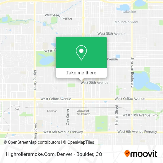 Highrollersmoke.Com map