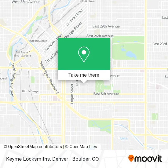 Keyme Locksmiths map