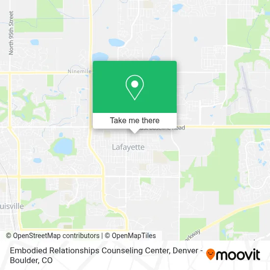 Embodied Relationships Counseling Center map
