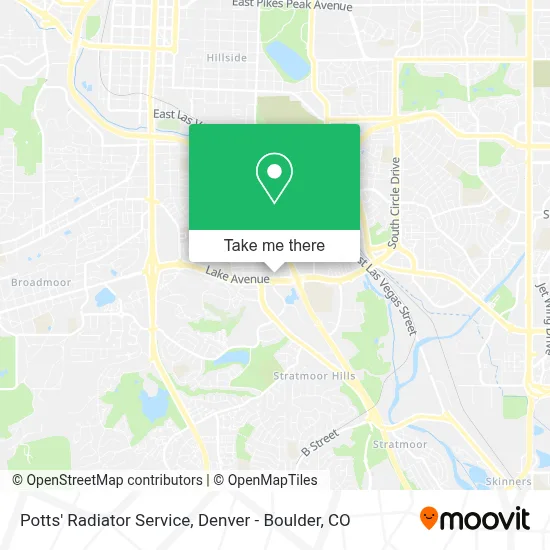 Potts' Radiator Service map