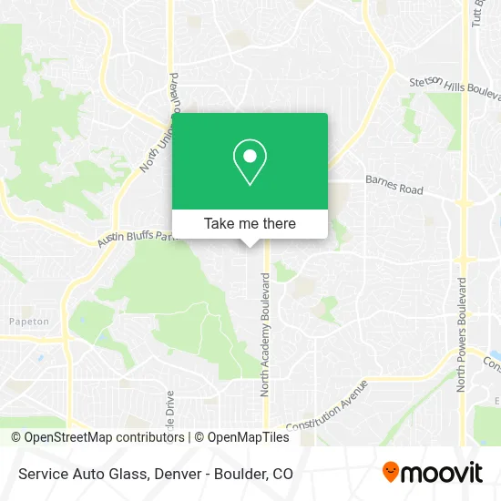 Service Auto Glass map