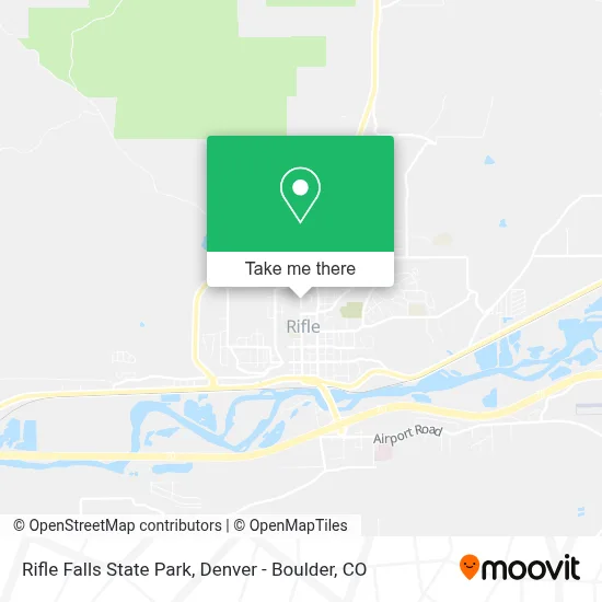 Rifle Falls State Park map