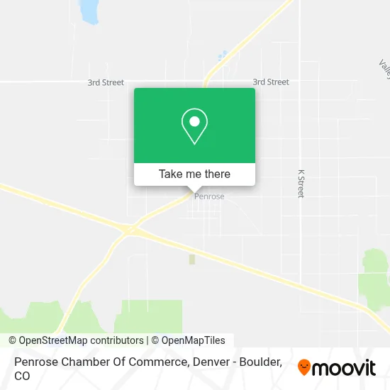 Penrose Chamber Of Commerce map