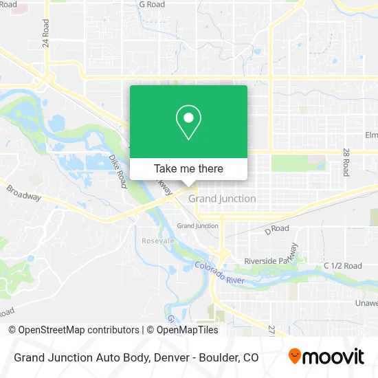 Grand Junction Auto Body map