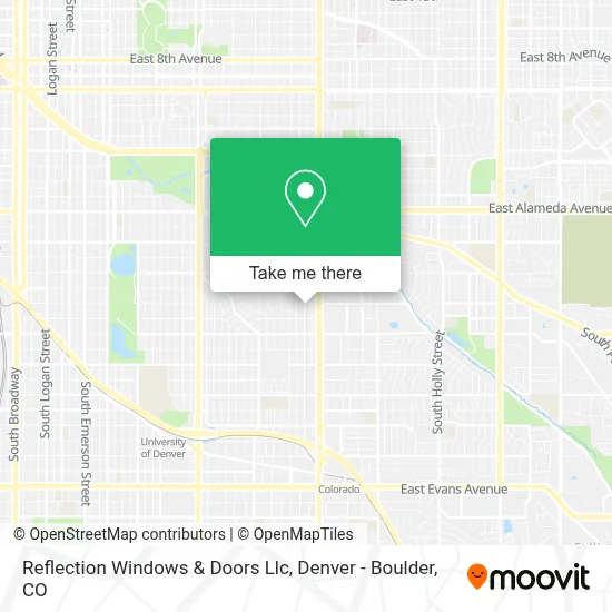 Reflection Windows & Doors Llc map