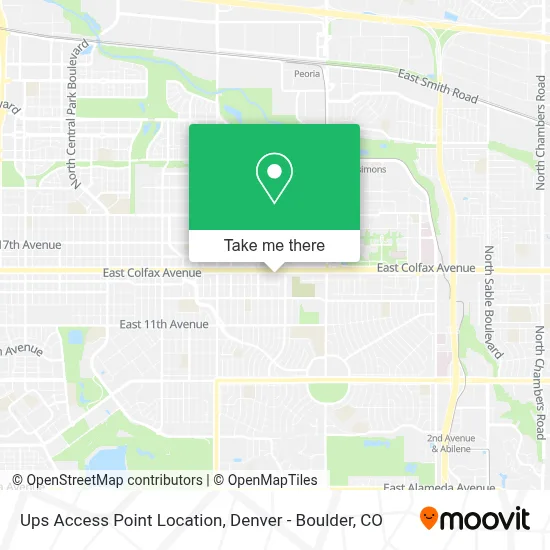 Ups Access Point Location map