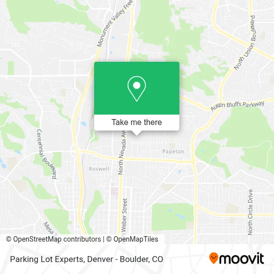 Parking Lot Experts map