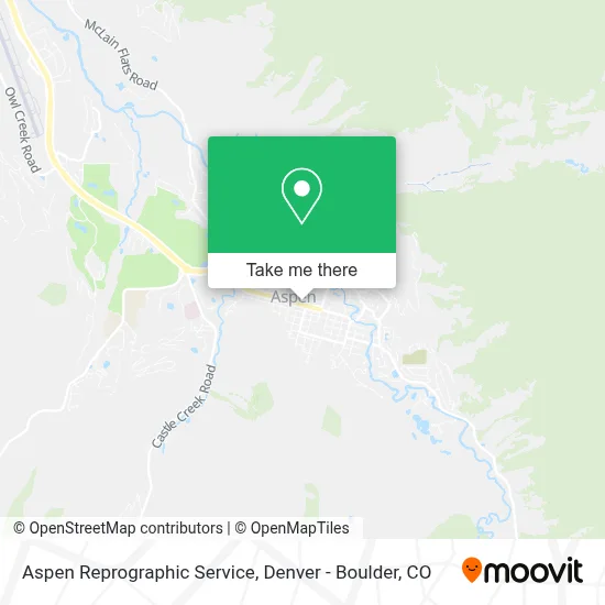 Aspen Reprographic Service map