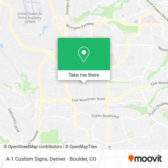 A-1 Custom Signs map