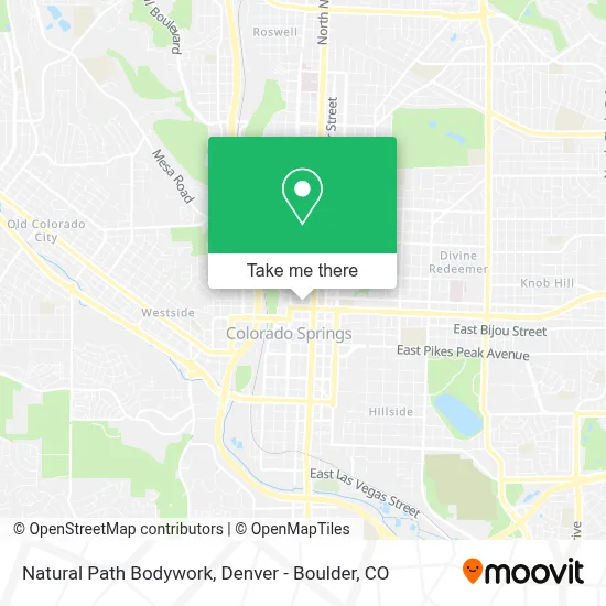 Natural Path Bodywork map
