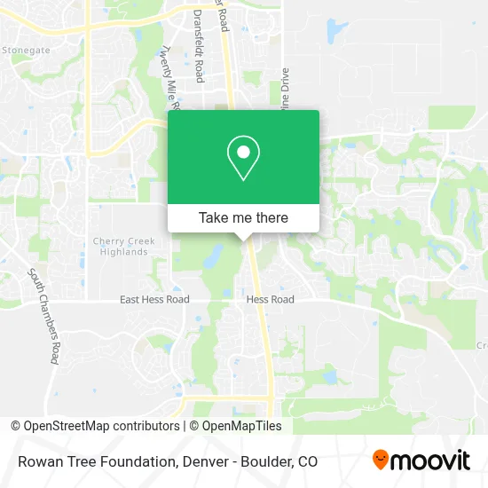 Rowan Tree Foundation map
