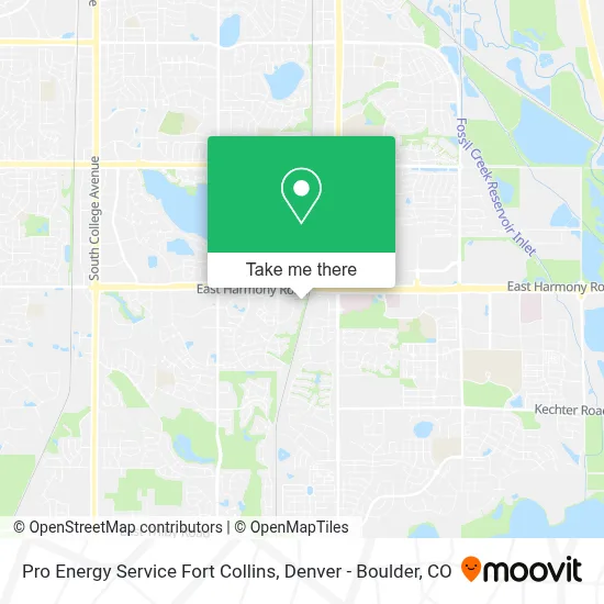 Pro Energy Service Fort Collins map
