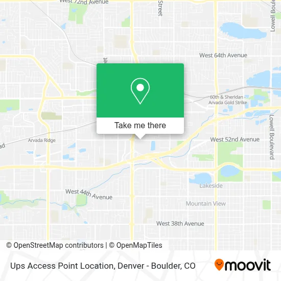 Ups Access Point Location map
