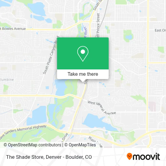 The Shade Store map