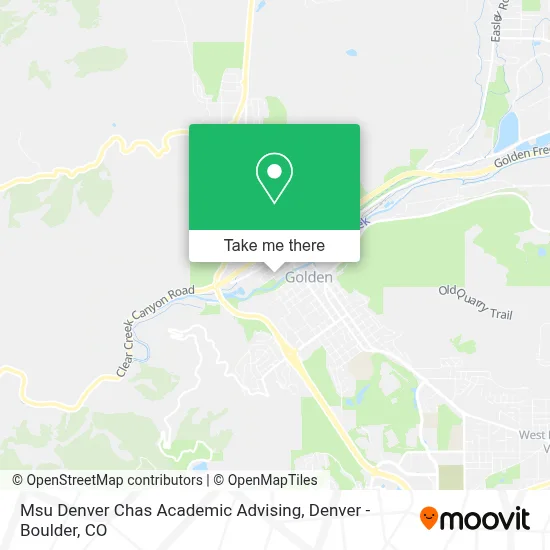 Msu Denver Chas Academic Advising map