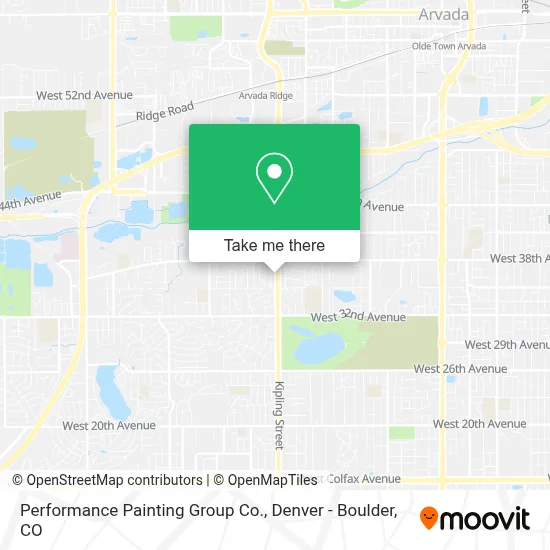 Performance Painting Group Co. map