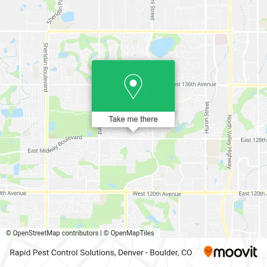 Rapid Pest Control Solutions map