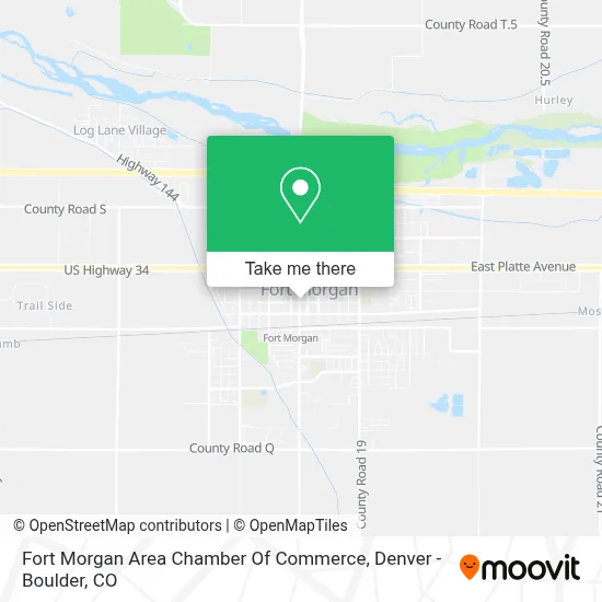 Fort Morgan Area Chamber Of Commerce map