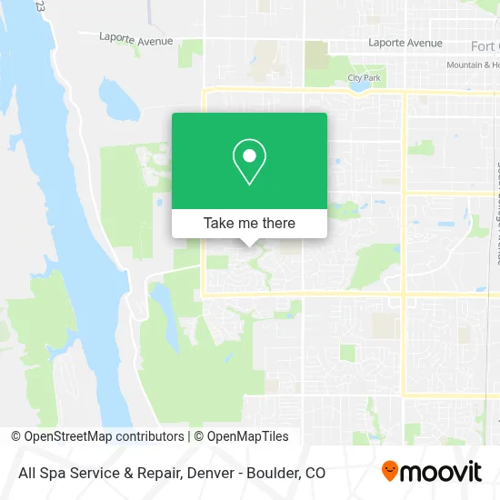 All Spa Service & Repair map