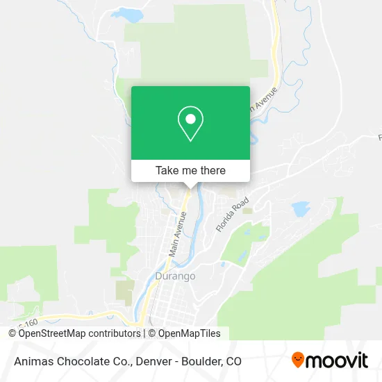 Animas Chocolate Co. map