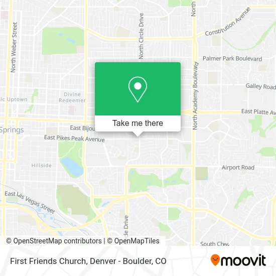 First Friends Church map
