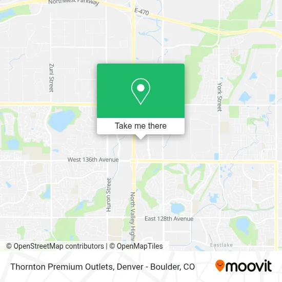 Thornton Premium Outlets map
