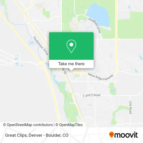 Great Clips map
