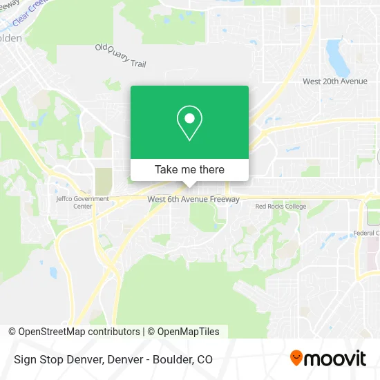 Sign Stop Denver map