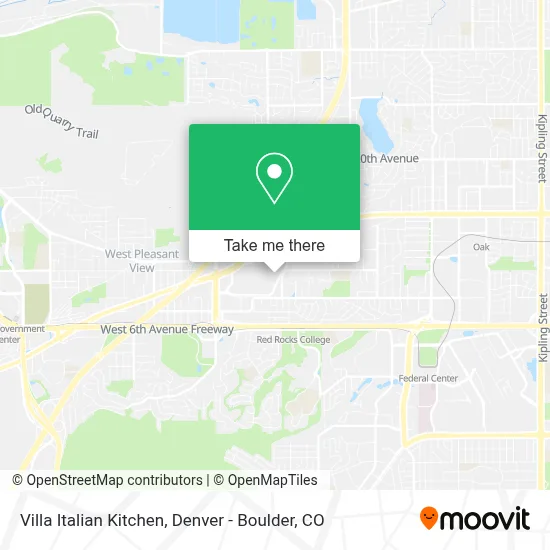 Villa Italian Kitchen map